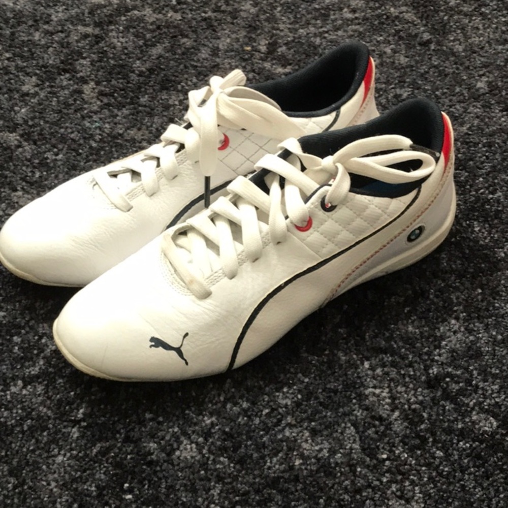 Puma BMW white tennis Men size 6.5 women size 8